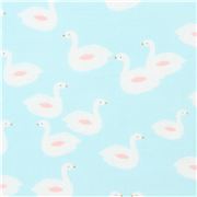 Tela con pequeños gansos en azul claro Retazo