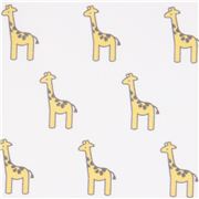 tessuto bianco giraffe animali in maglina USA Little Safari