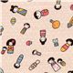 Japanese Cosmo fabric iroha Japanese doll light pink 1