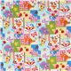 Japanese Cosmo fabric kawaii deer bear elephant blue 2