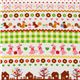 Japanese Cosmo fabric lama squirrel flower green 1