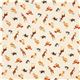 Kokka Canvas fabric with bunny giraffe bird du Japon2