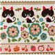 Kokka fabric black kitty Kokka fabric black kitty Kokka Stoff schwarze Katze