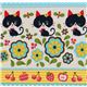 Kokka fabric black kitty Kokka Stoff schwarze Katze