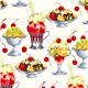 Michael Miller USA Designer Stoff bunte Fruchteisbecher 1