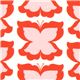 Michael Miller USA designer fabric orange butterflies 1