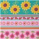 Michael Miller fabric Daisy Stripe flowers ladybirds 1