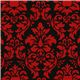 Michael Miller Stoff Dandy Damask schwarz-rot 1