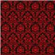 Michael Miller Stoff Dandy Damask schwarz-rot 2