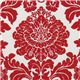 Michael Miller fabric Delovely Damask white-red 1