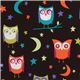 Michael Miller fabric Espresso Night Owls 1