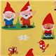Michael Miller fabric Gnoming Around gnomes friends 1