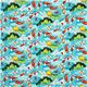 Michael Miller fabric Koi fish lotus flower wave 2