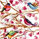 Michael Miller fabric Wing Song bird flower branch 1