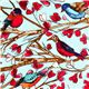 Michael Miller fabric Wing Song bird flower branch 1