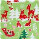 Michael Miller fabric green Yule Critters deer Christmas 1