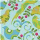 Michael Miller Stoff aqua Pretty Bird Tauben 1