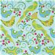 Michael Miller Stoff aqua Pretty Bird Tauben 2