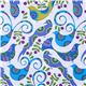 Michael Miller Stoff blue Pretty Bird Tauben 2