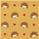 Michael Miller fabric olive Hedgehog Heaven hearts 3