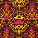 Michael Miller fabric pineapple bird by Patty Young 1