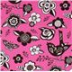 Michael Miller Stoff Fuchsia Woodcut Garden Paula Prass 2