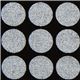 Michael Miller fabric silver glitter dots 1