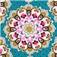 Michael Miller fabric teal blue-green Emmaline mandala 1