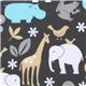 Michael Miller Flanellstoff Zoology Zootiere Pastell 1