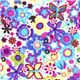 Michael Miller flower fabric colourful small florets 1