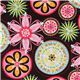 Michael Miller Jersey Stoff Carnival Bloom bunte Blumen 1