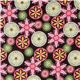 Michael Miller Jersey Stoff Carnival Bloom bunte Blumen 2