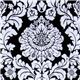Michael Miller knit fabric Delovely Damask black 1