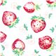 Michael Miller premium laminate fabric strawberry 1