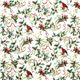 Mistletoe and bird Christmas fabric de Michael Miller 2