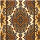 Robert Kaufman goldener Herbst Stoff mit Ornamenten 1