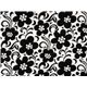 Vera Bradley fabric black-white flowers 0.5m 2