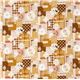 beautiful rabbit lino fabric with ornaments dal Giappone2