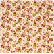 beige canvas fabric colourful kawaii mushrooms Kokka 2
