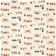 beige lino fabric robots cars de Kokka Japan 2
