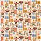 beige vintage sewing fabric Realizzato da Robert Kaufman USA 2