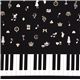 black Japanese fabric Alice in Wonderland piano 1