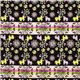 black Kokka oxford fabric with elephants 2