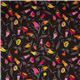 black Michael Miller fabric Turkish Garden flowers 2