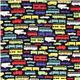 black Michael Miller fabric car bus checkered plaid 2