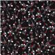 black Michael Miller fabric white-red flowers 2