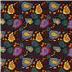 black Michael Miller fabric with ornaments Paisley 2
