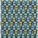 black Michael Miller guitars interlock fabric 2