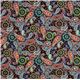 black Paisley & flower Timeless Treasures fabric 2