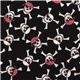 black Riley Blake pirates skull fabric 1